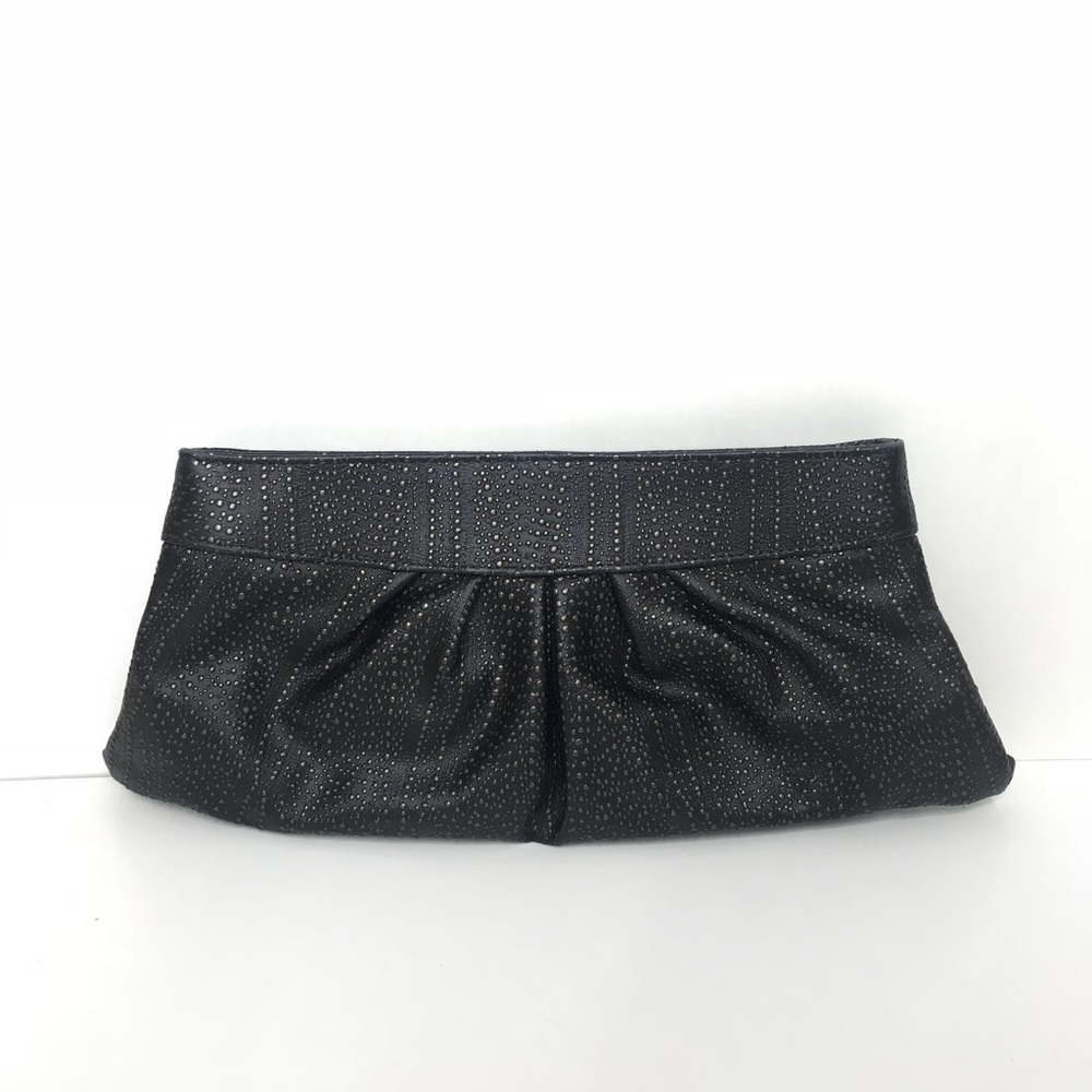 Black & Gold Lauren merkin clutch 14.5L x 5.75H